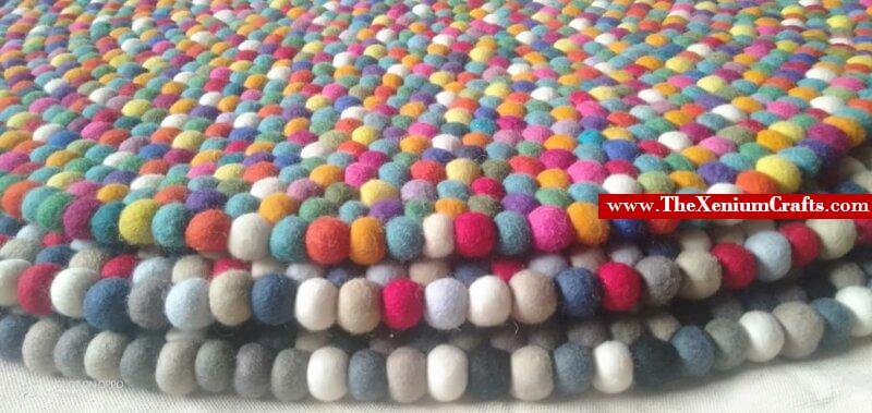 felt ball rugs