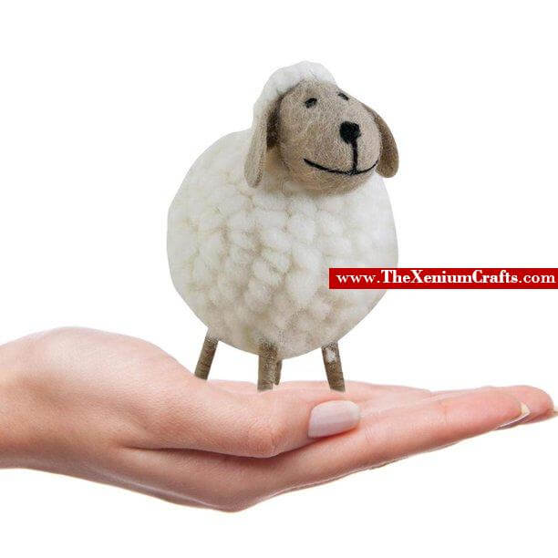 The Xenium Craft - Handmade Felt Sheep Toy